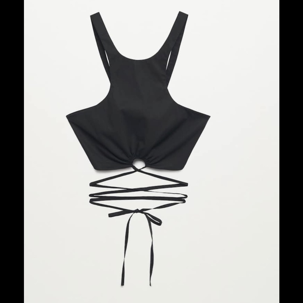 Mango bow crop top